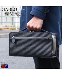 DIABLO/ディアブロ DIABLO セカンドバッグ メンズ 大容量 カーボン加工 クラッチバッグ 高級感 コラボ ボックス型 シンプル 人気 Merge×DIABLO M/504798905
