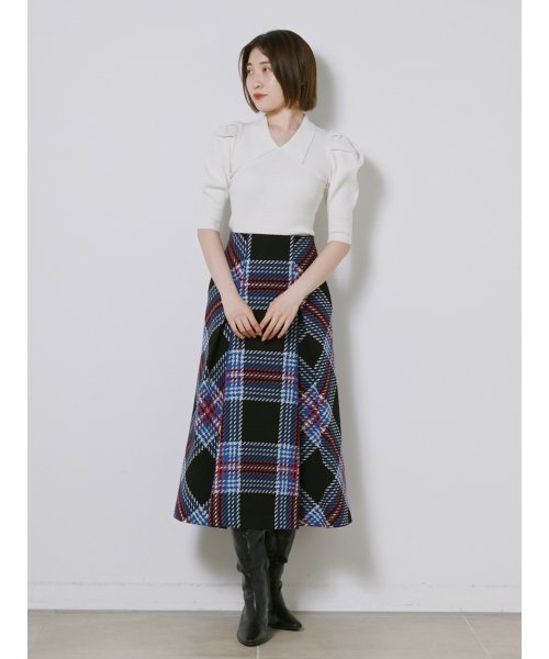 ロービングチェックスカート(504801151) | スナイデル(SNIDEL) - d fashion