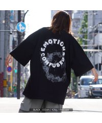 1111clothing/オーバーサイズ tシャツ メンズ ビッグtシャツ レディース ビッグt 綿100% ビッグシルエット トップス 半袖 カットソー 半袖tシャツ 5分袖 バックプ/504802589