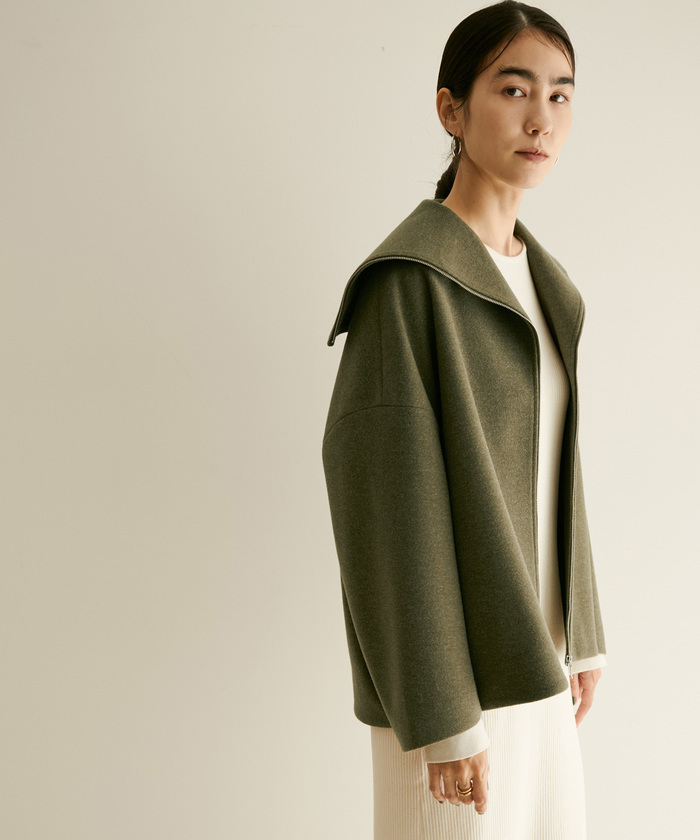セール 50%OFF】WOOLLETジップショートコート(504803057