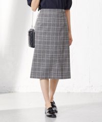 J.PRESS LADIES（LARGE SIZE）/【洗える】杢チェック スカート/504805671