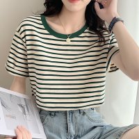 miniministore/カラーボーダー Tシャツ レディース半袖/504810120