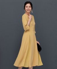 DRESS+/ワンピース 袖付き 披露宴 結婚式 オフィス　パーティードレス/504816116