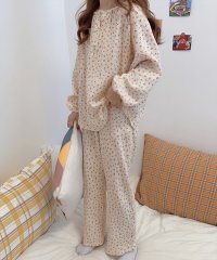 TeddyShop/テディショップ Teddyshop レディース 小粒チェリー長袖ルームウェアパジャマ 上下2点セット/504816454