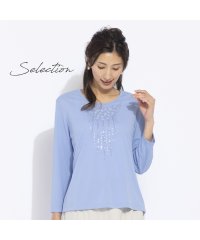 Liliane Burty/【Selection】スパンコール刺繍　エレガントTシャツ/504817074