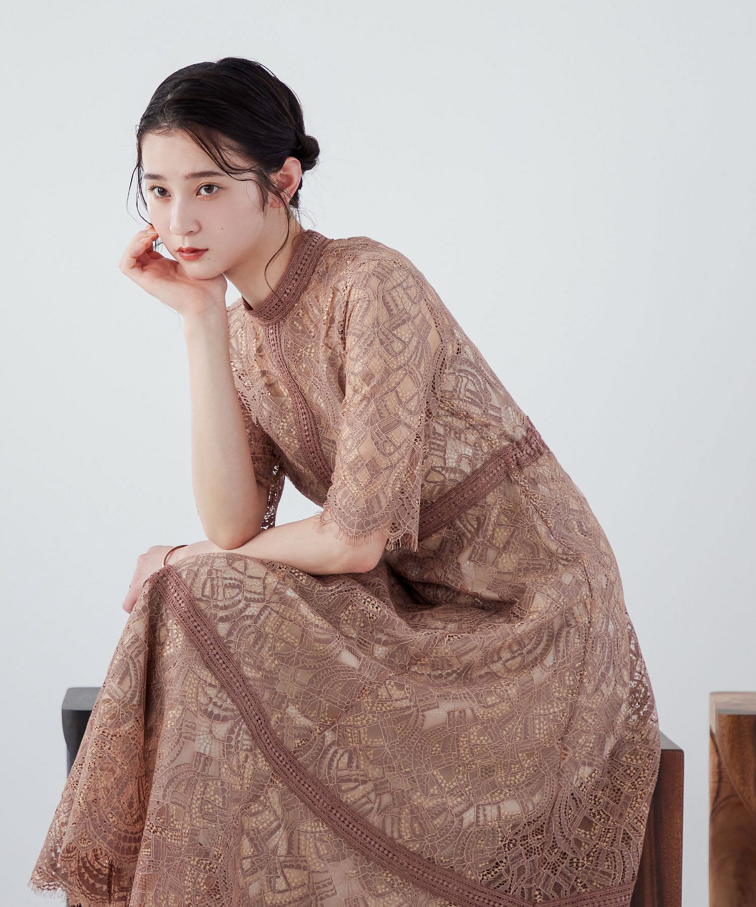 クーポン】【セール20%OFF】ニアナ niana 配色レース×ハシゴ クーポン】【セール20%OFF】ニアナ niana 配色レース×ハシゴ