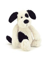 Jellycat/Bashful Black & Cream Puppy Medium/504762254