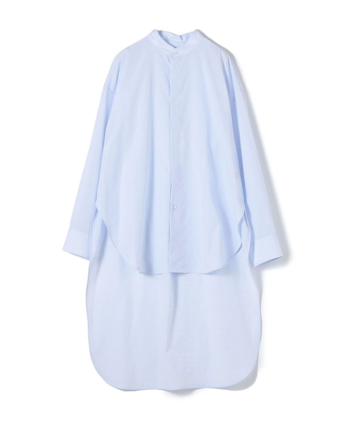 新品GALERIE VIEトゥモローランド バンドカラーチュニックシャツ セール 50%OFF】コットン バンドカラーチュニックシャツ