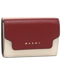 MARNI/マルニ 三つ折り財布 トランク トリフォールドウォレット ミニ財布 レッド マルチ レディース MARNI PFMOW02U23 LV520 Z541N/504823445