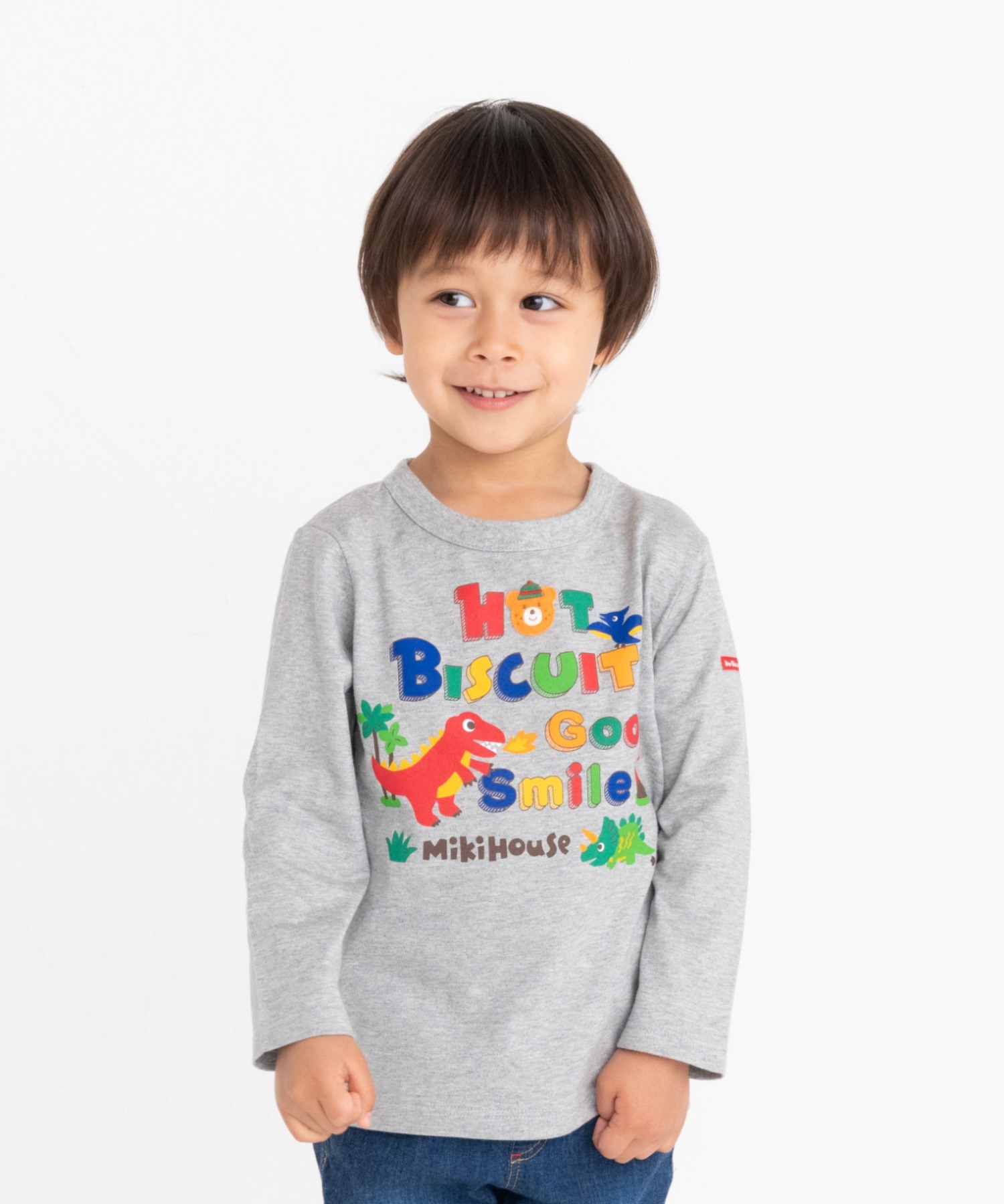 セール】カラフルロゴ長袖Tシャツ(504824351) | ミキハウス