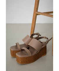 AZUL by moussy/DOUBLE BELT JUTE SANDALS/504824650