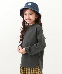 devirock/無地 ヘビーウェイト ロング丈 長袖Tシャツ 子供服 キッズ ベビー 女の子 トップス 長袖Tシャツ ロンT 綿100% 吸汗/504823811