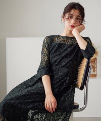 niana/結婚式 ワンピース パーティードレス レース 2way バックリボン ロング丈 ミモレ丈 袖あり M シアー ロング オケージョン 1.5次会 春 夏 秋 冬 /504826129