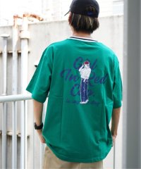 VENCE　EXCHANGE/ハンドフォンガールラインリブTシャツ/504797551