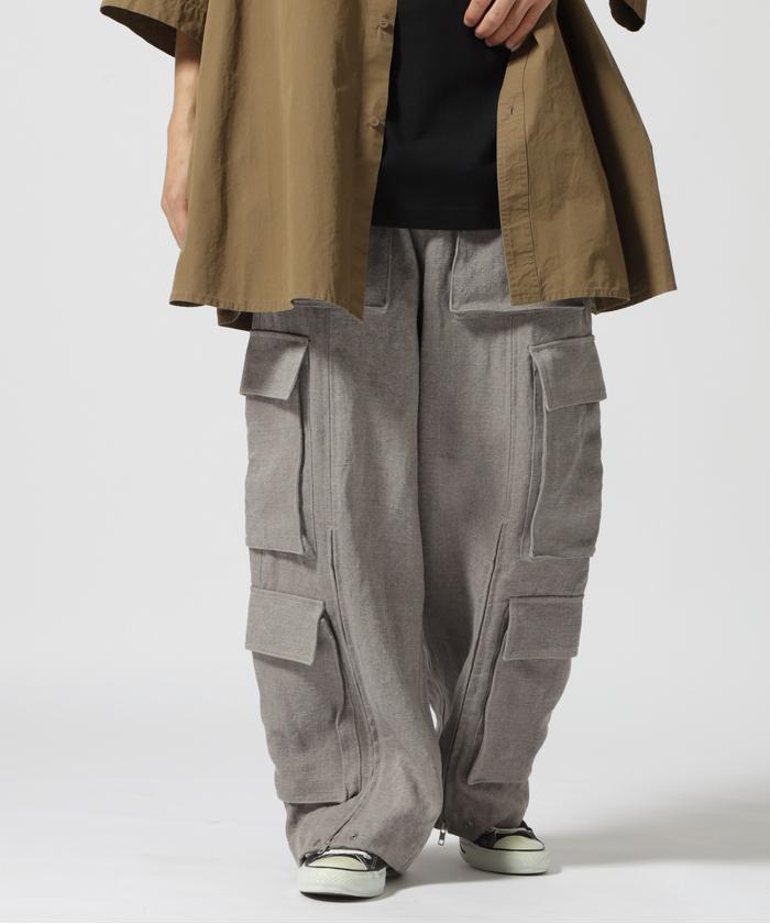 HED MAYNER/ヘド・メイナー/CARGO PANT/LINEN