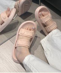 shoppinggo/サンダル レディース スリッパ 履きやすい フラットサンダル ミュール 美脚 ぺたんこ 夏サンダル/504833816