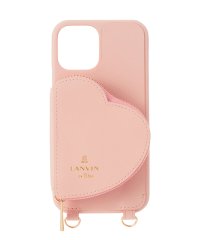 LANVIN en Bleu(Smartphone case)/Wrap Case Pocket Simple Heart with Pearl Type Neck Strap for iPhone 12/504830179
