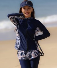 TeddyShop/テディショップ Teddyshop レディース水着 フィットネスビキニ+長袖ラッシュガード+ショートパンツ+レギンス 5点セット/504835680
