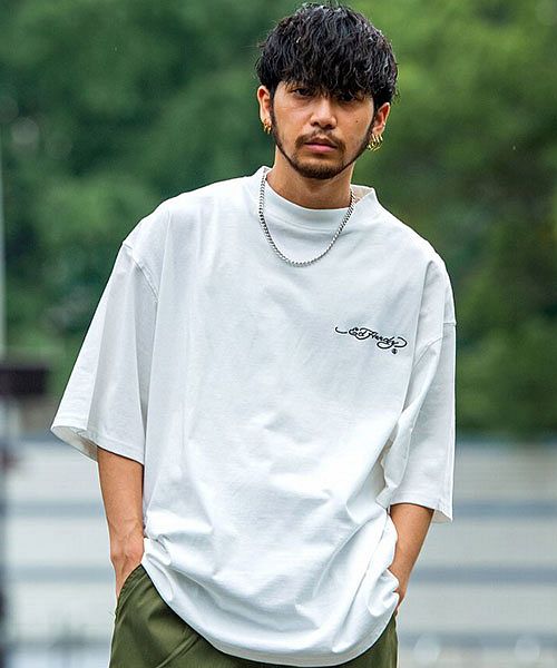 ED HARDY Tシャツ Lサイズ スカルデザイン シルバーバレットセレクト SB Select ED HARDY スカルダイス
