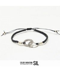 SB Select/シルバーバレットセレクト SB Select SB select インフィニティブレスレット メンズ インフィニティ ラインストーン ワックスコード アクセサリ/504835849