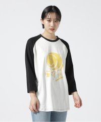 LHP/over print/オーバープリント/SMILY 3/4S TEE/スマイリーラグランスリーブTシャツ/504836312