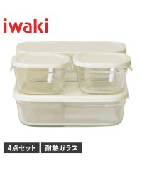 iwaki/イワキ iwaki iwaki イワキ パック&レンジ 耐熱ガラス 保存容器 ガラス容器 4点セット 電子レンジ オーブン対応 PACK＆RANGE PCYーP/504838147