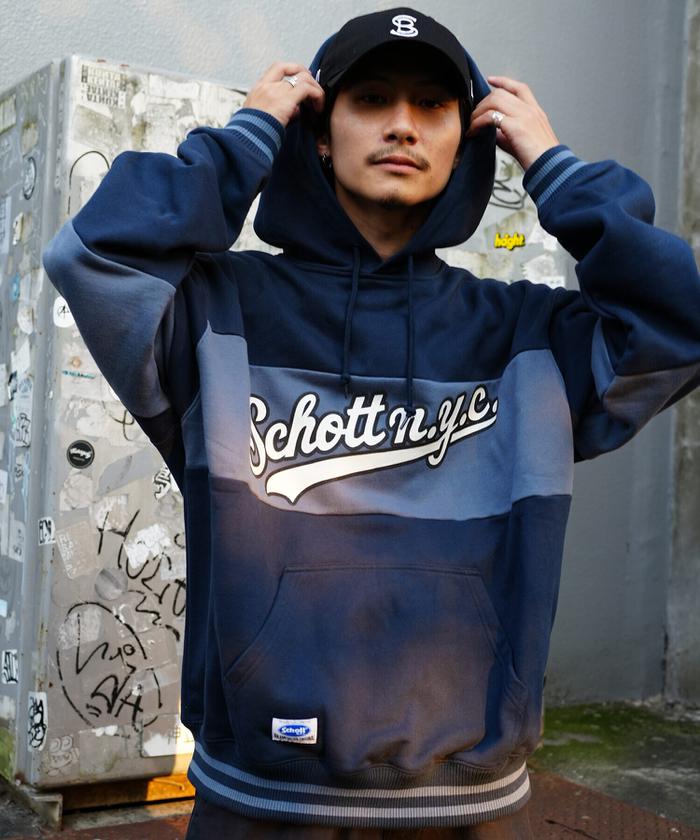 クーポン】【セール 50%OFF】LINE RIB HOODED PANELED SWEAT
