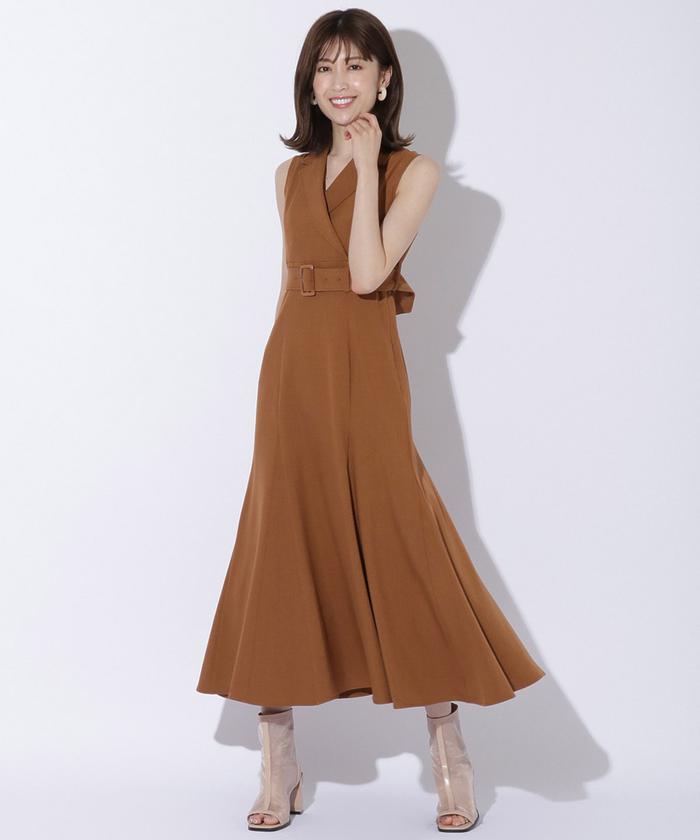 カシュクールベルト付きワンピース(504840662) | AND COUTURE カシュクールベルト付きワンピース(504840662) | AND COUTURE