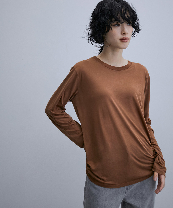 トップス Baserange LONG SLEEVE TEE FOVEA Long Sleeve Tee in Assortment | Bamboo lyocell | en | Baserange