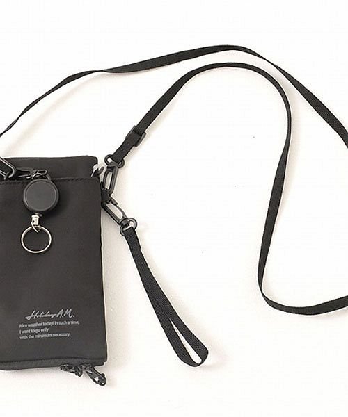 Sb Select 撥水加工ネックポーチ メンズ スマホショルダー バック 小物入れ ポーチ 撥水加工 小銭入れ ワイヤーリールキーリング シンプル カジュアル エスビーセレクト Sb Select D Fashion
