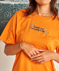 anap mimpi/フラワー刺繍Tシャツ/504842027