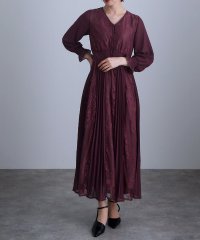 PourVous/プールヴー PourVous シフォンプリーツパーティードレスセレモニーロング&袖あり結婚式フォーマル ワンピース 20代 30代 40代/504842221