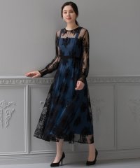 DRESS+/ドレスプラス DRESS+ ワンピース ドレス アウター セット Aライン 重ね着 レース パーティードレス/504844957