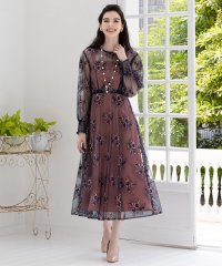 DRESS+/ドレスプラス DRESS+ ワンピース ドレス アウター セット Aライン 重ね着 レース パーティードレス/504844957
