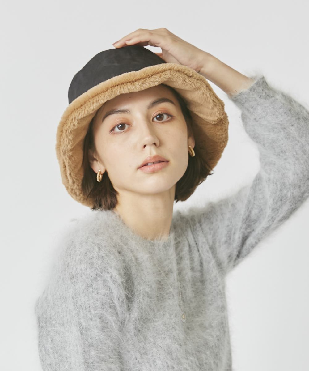 Chapeau d' O ボアバケットハット セール 50%OFF】シャポー ド オー Chapeau d'O Chapeau d' O