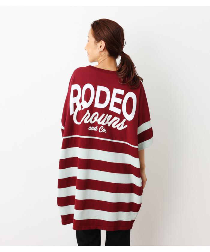 セール】LOGOドッキングニットワンピース(504845571) | ロデオ セール】LOGOドッキングニットワンピース(504845571) | ロデオ