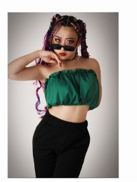 bombshell/ボムシェル bombshell ブラトップ・チューブトップ・ベアトップ フリル バルーン ヘソ出し 韓国 ミニ丈 セクシー バストアップ 海外 イベント パステ/504845967