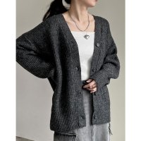 Re:EDIT/[2023A/W COLLECTION][低身長サイズ有]ビッグシルエットリサイクルMIXニットカラーカーディガン/504279325