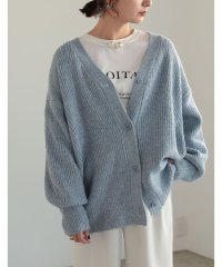 Re:EDIT/[2023A/W COLLECTION][低身長サイズ有]ビッグシルエットリサイクルMIXニットカラーカーディガン/504279325