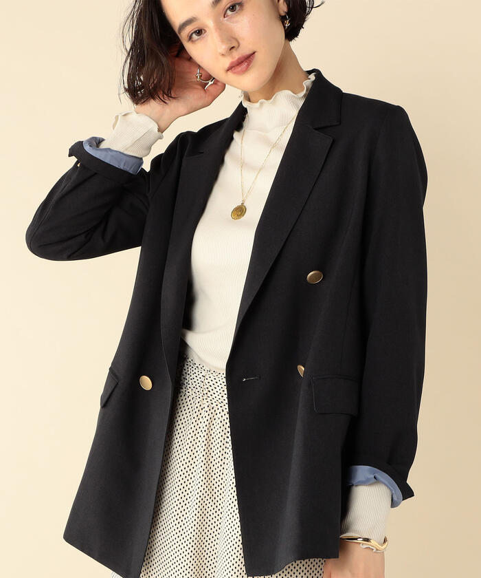 ◆美品◆ ノーリーズ ◆ウールワンピース◆　ウール100％　ノーカラー　ティアード　38・9号・M