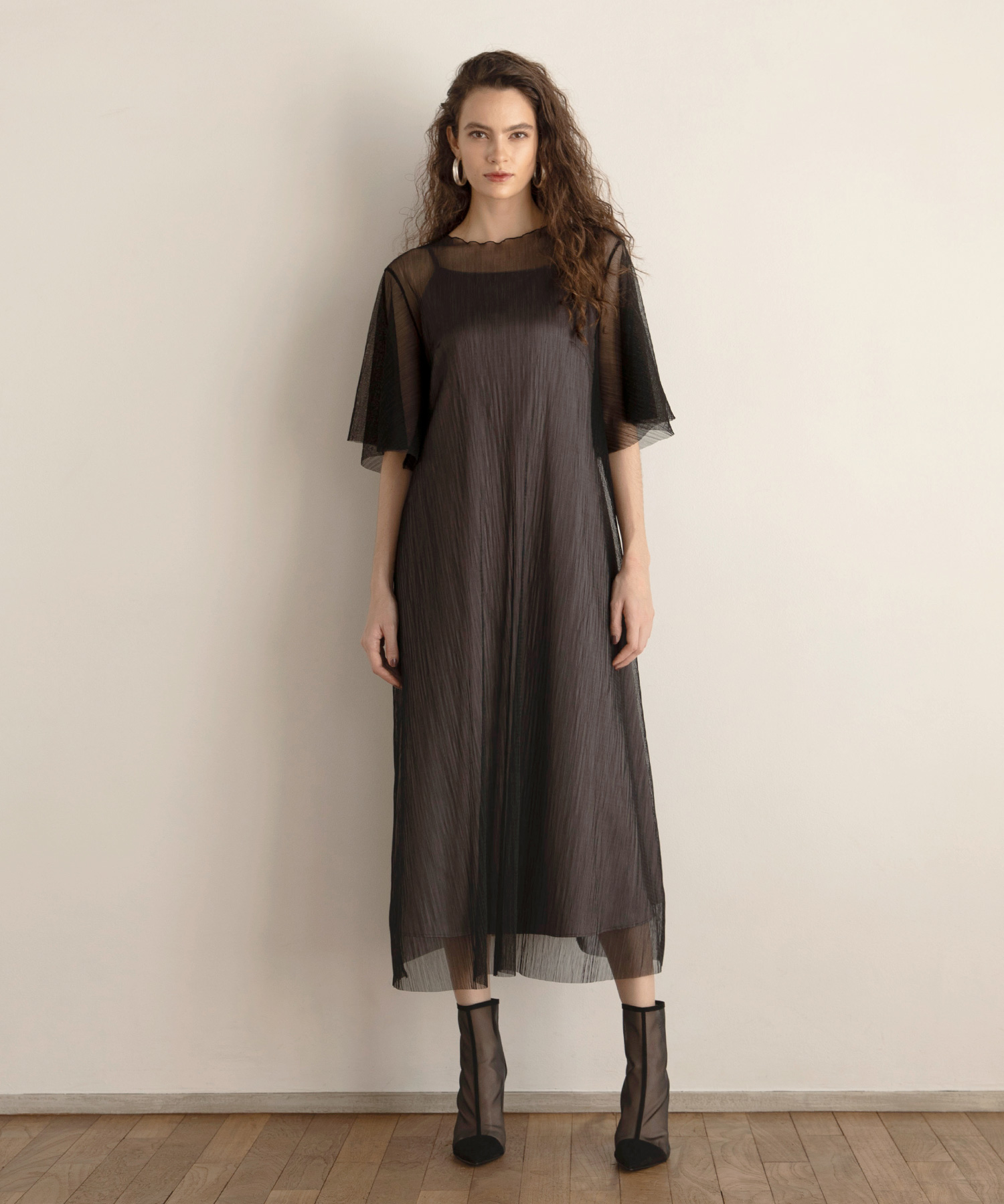 AMERI VINTAGE EMILIE GATHER DRESS ワンピースM Ameri EMILIE