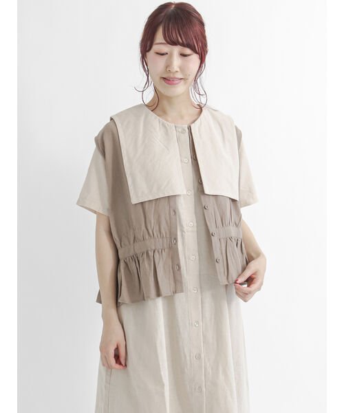 セール 50%OFF】前後着ギャザーベスト(504850317) | サマンサ モスモス(Samansa Mos2) - d fashion