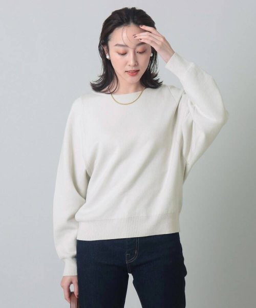 セール】【洗える】コットンカシミヤ混 ドルマンニット<着回しアイテム/サスティナブル>(504850712) アンタイトル(UNTITLED) d fashion untitled サマーニット