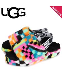 UGG/UGG アグ サンダル ストラップサンダル フラッフ イヤー スライド チェックス レディース ファー FLUFF YEAH SLIDE CHECKS マルチ /504853513