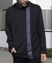 COMME CA ISM MENS/パッチワーク フード付きＴシャツ/504842798