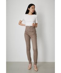 AZUL by moussy/HI－WAIST BUTTON DENIM SKINNYII/504854662