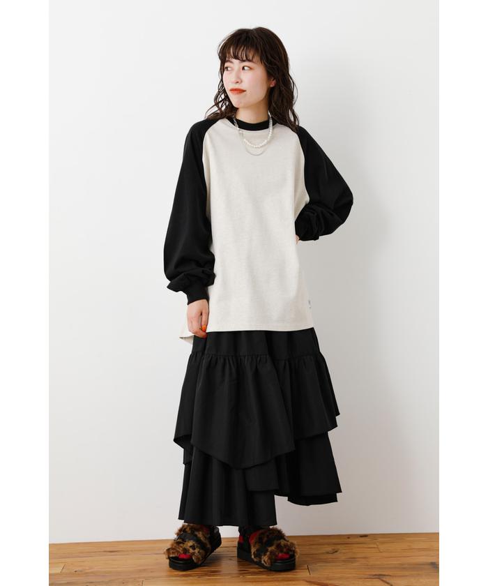 美品✨ ランダムティアード ロングブラウスイエロー 美品✨ ランダムティアード ロングブラウスイエローΩ