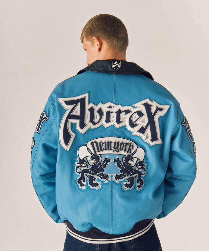 スミマセン値下げ交渉致しませんAVIREX アビレックス  バーシティー レザージャケット VARSITY