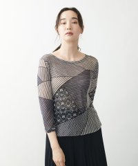 GIANNI LO GIUDICE/シルクガーゼパッチワークプリントカットソー/504858554