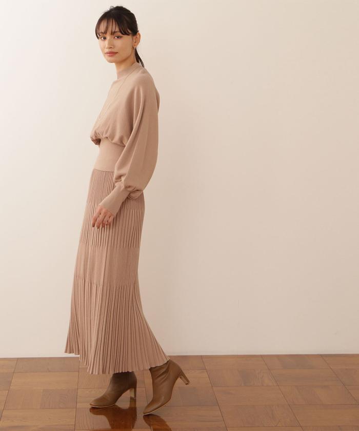 【美品】 NATURAL BEAUTY BASICベージュ セットアップ L Amazon.co.jp: [ナチュラルビューティーベーシック] ワンピース